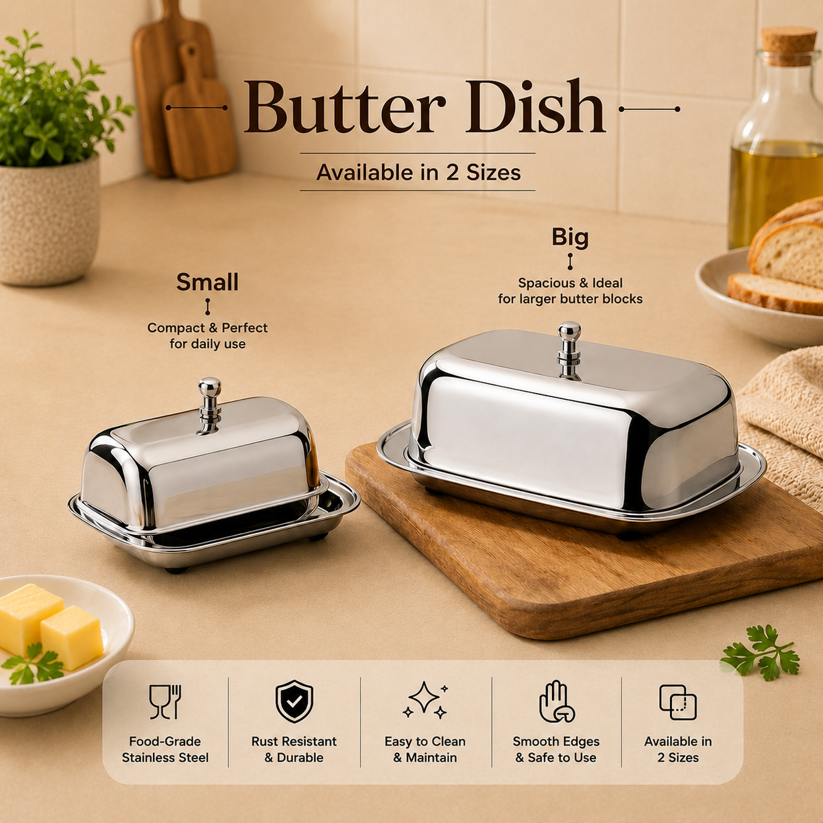 Serveware butter dish