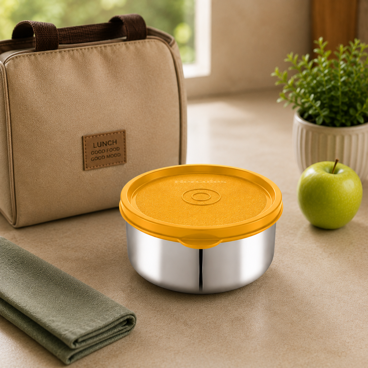 Hercules Stainless Steel Storage Container AL13301 | 370ml