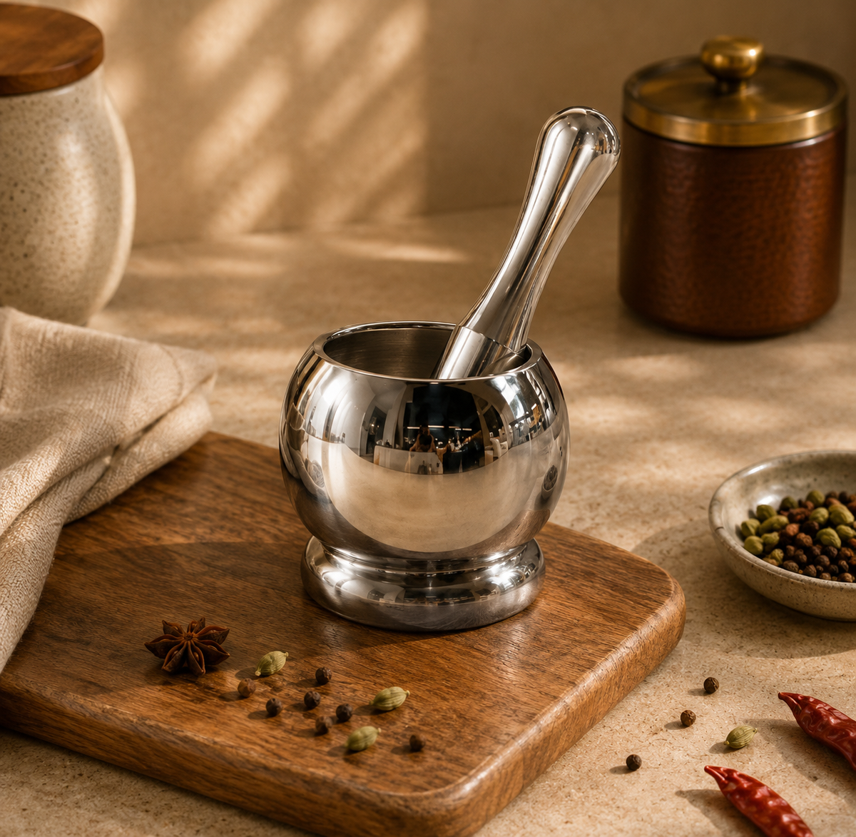Toral Khalbatta (Mortar & Pestle) Matka Large - 2