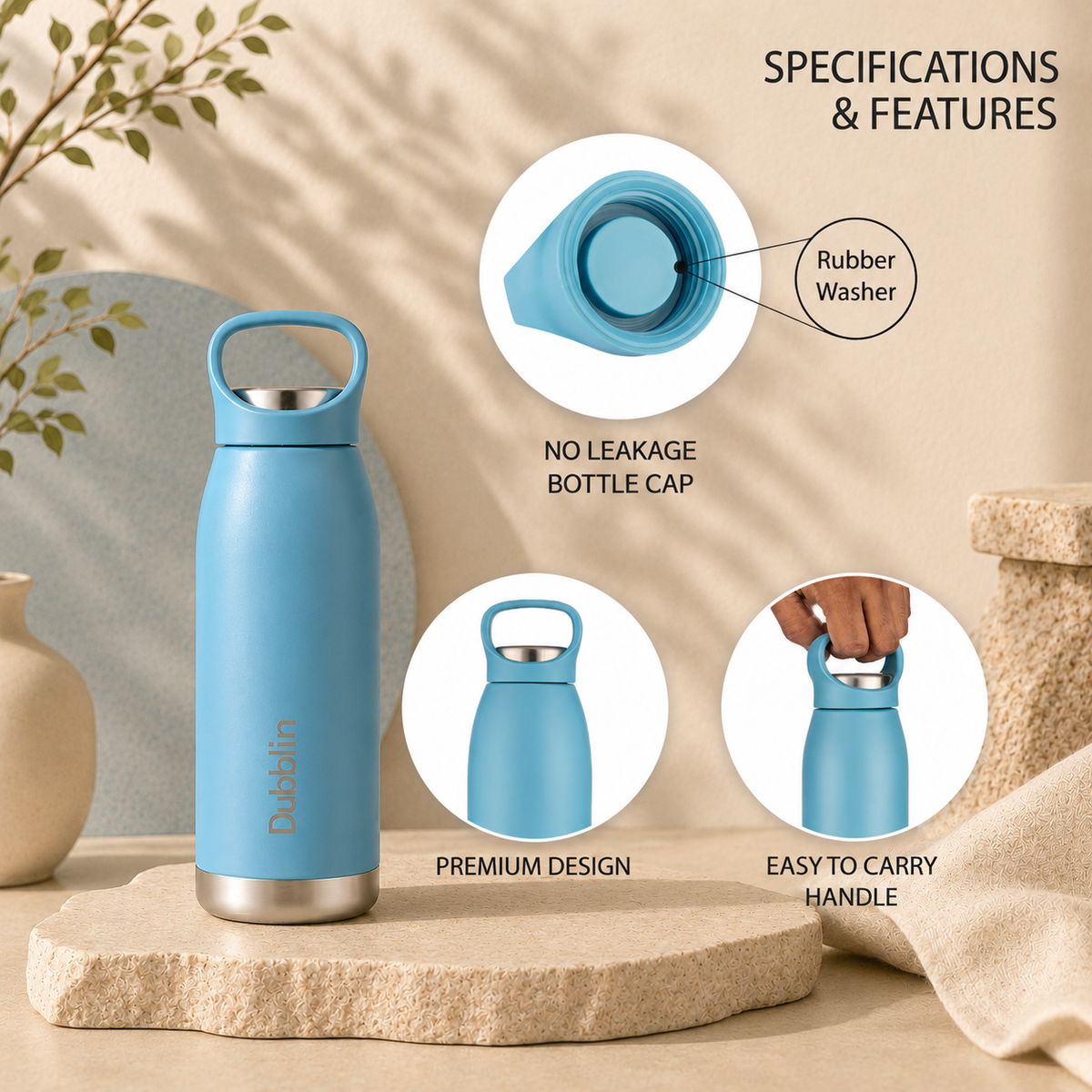 VACUUM BOTTLE HIKER 500 SS DBN-2314 500ML