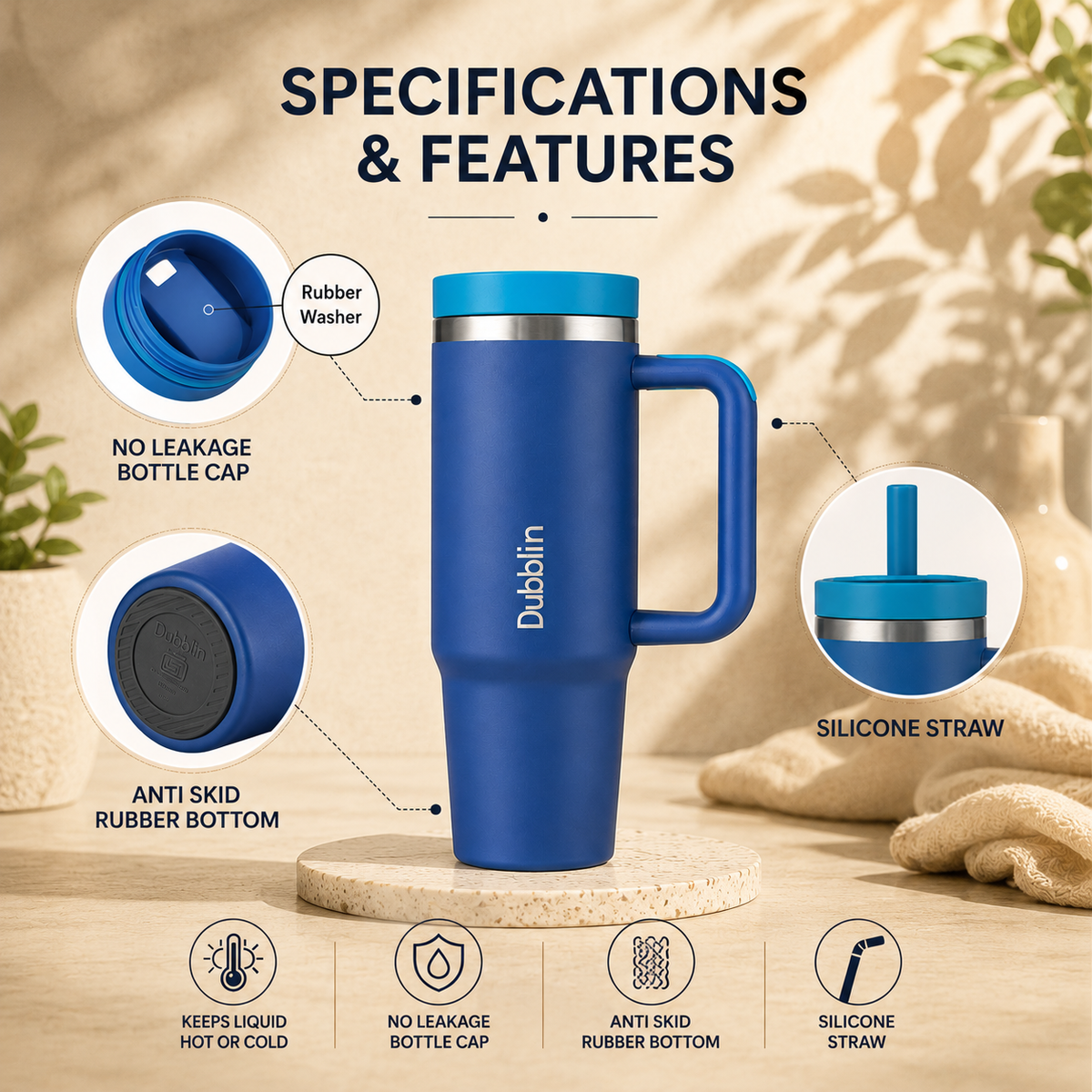 VACUUM BOTTLE BOLD 900 SS DBN-2328 900ML