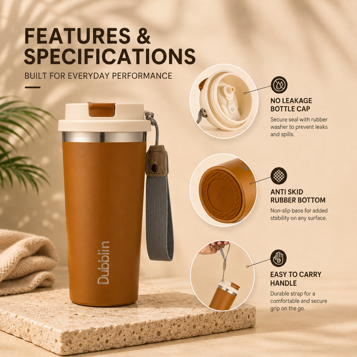 VACCUUM BOTTLE EURO 500 DBN-2333 500ML SS