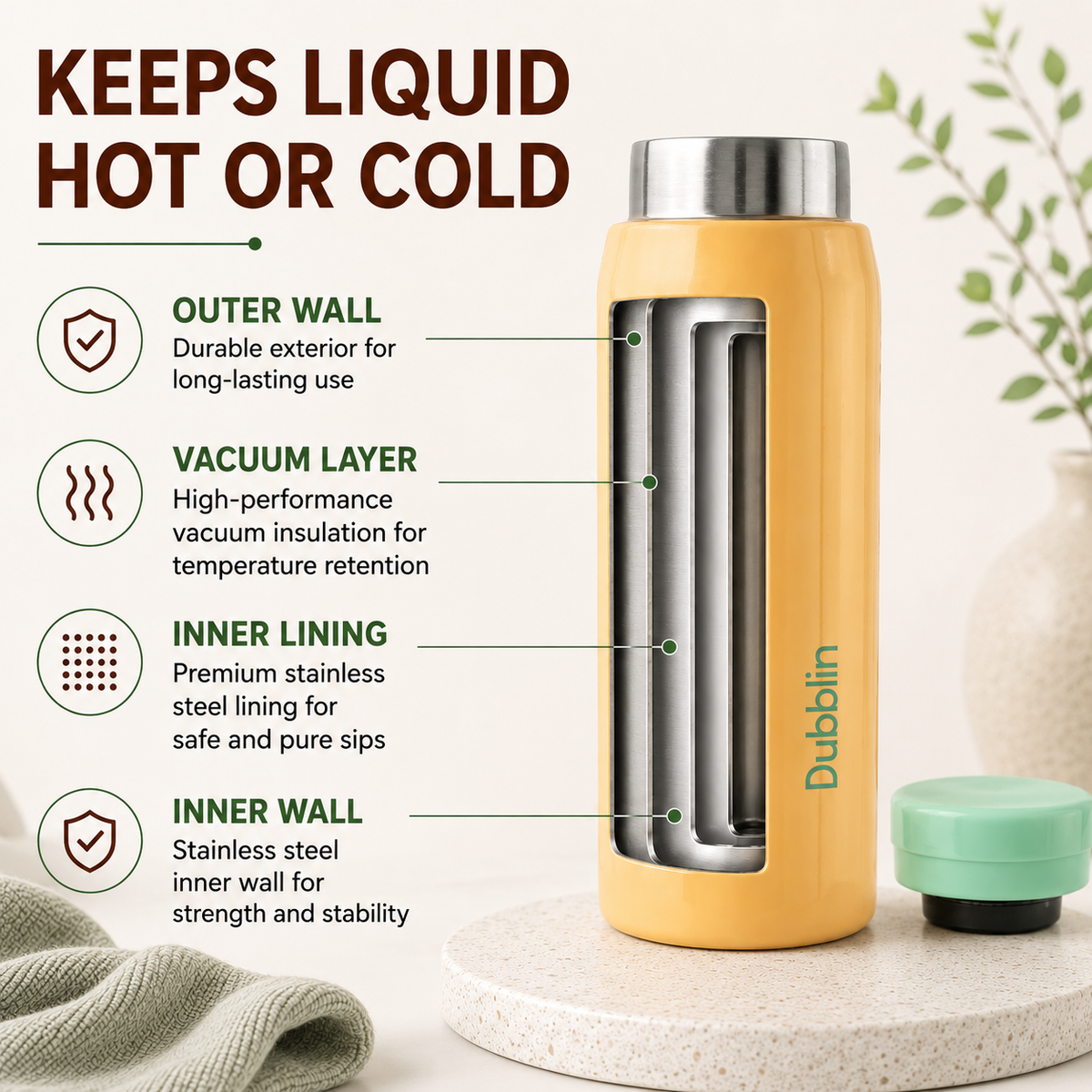 VACUUM BOTTLE JACK & JILL 200 DBN-2319 200ML