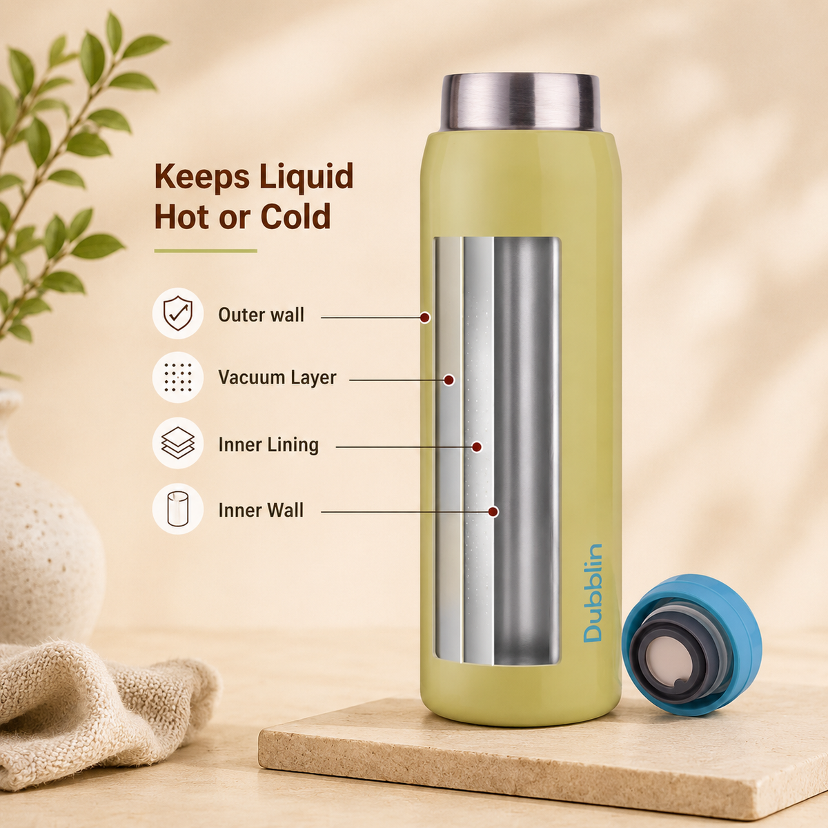 VACUUM BOTTLE JACK & JILL 300 DBN-2320 300ML
