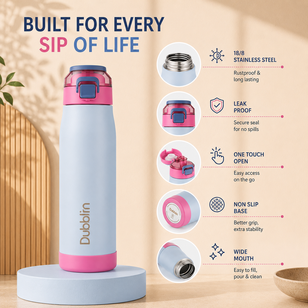 VACUUM BOTTLE CLUB 750 DBN-2338 750ML