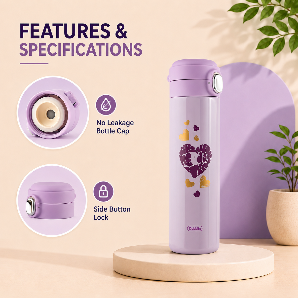 Dubblin Banjo Vacuum Bottle 450ml