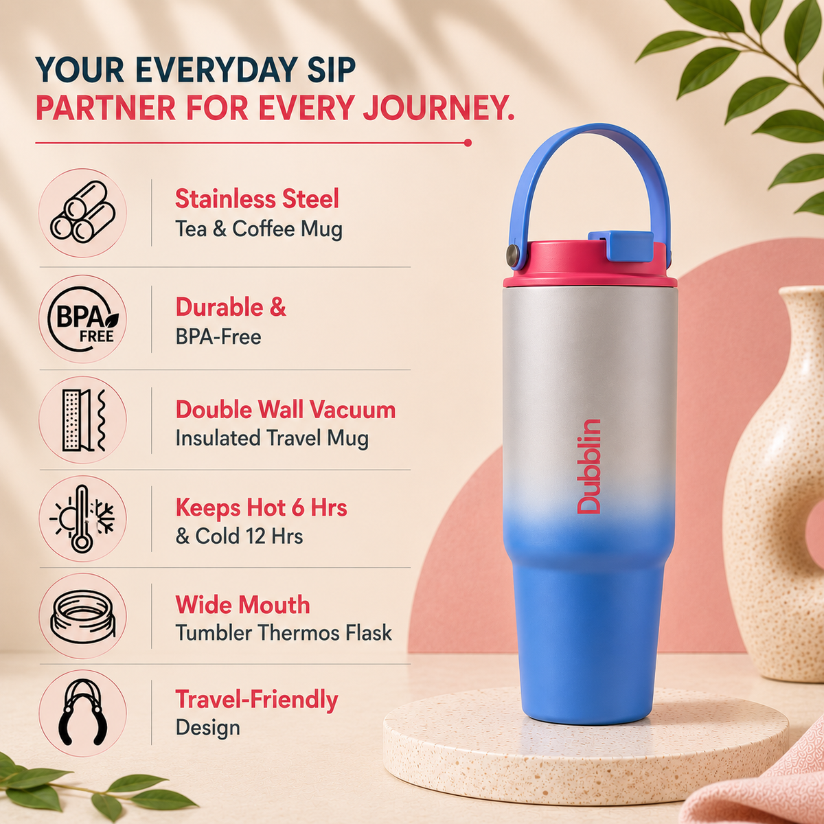 VACUUM BOTTLE CRAZE 800 DBN-2324 800ML