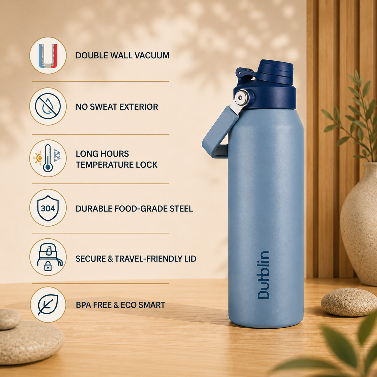VACUUM BOTTLE DRUM 1050 DBN-2301 1050ML