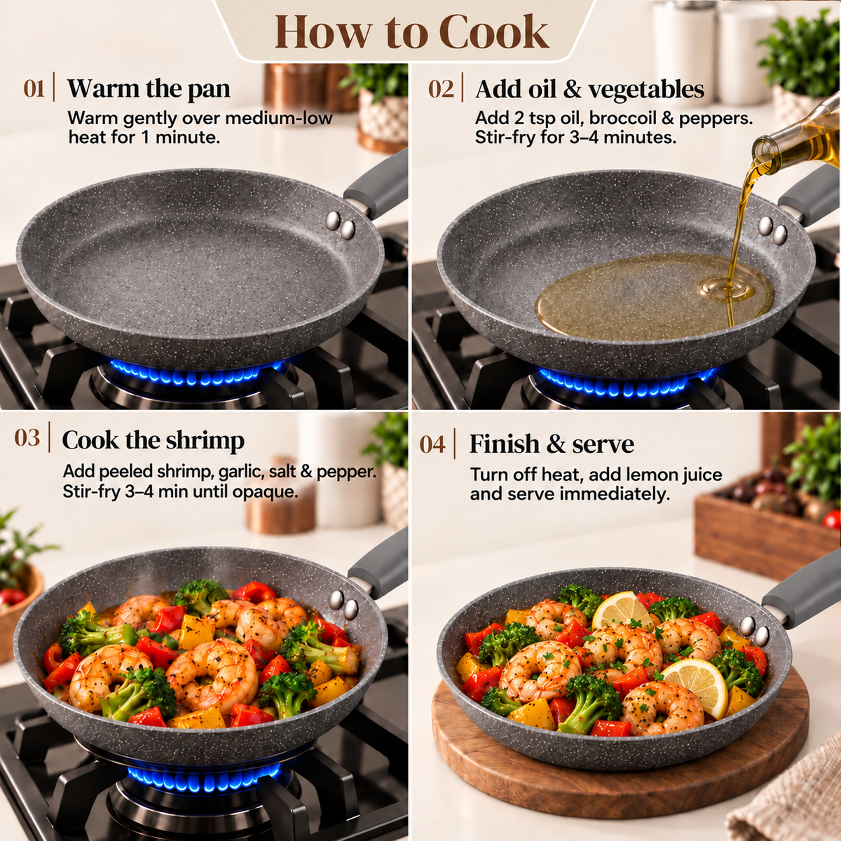 Alda Marbello Fry Pan 22cm image 6