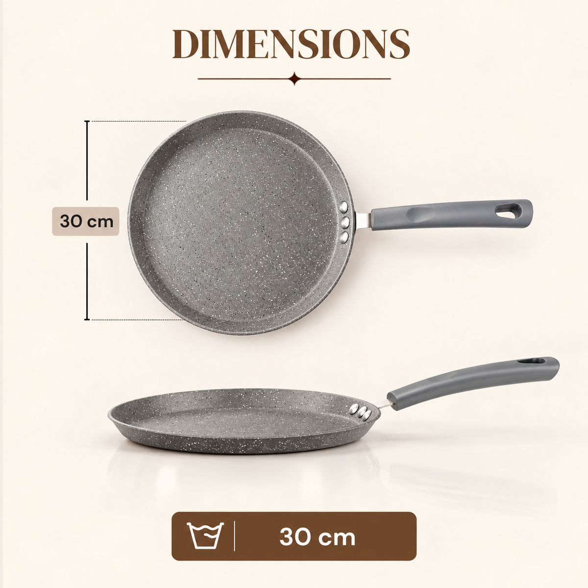 Alda Marbello Crepe Pan 30cm image 2