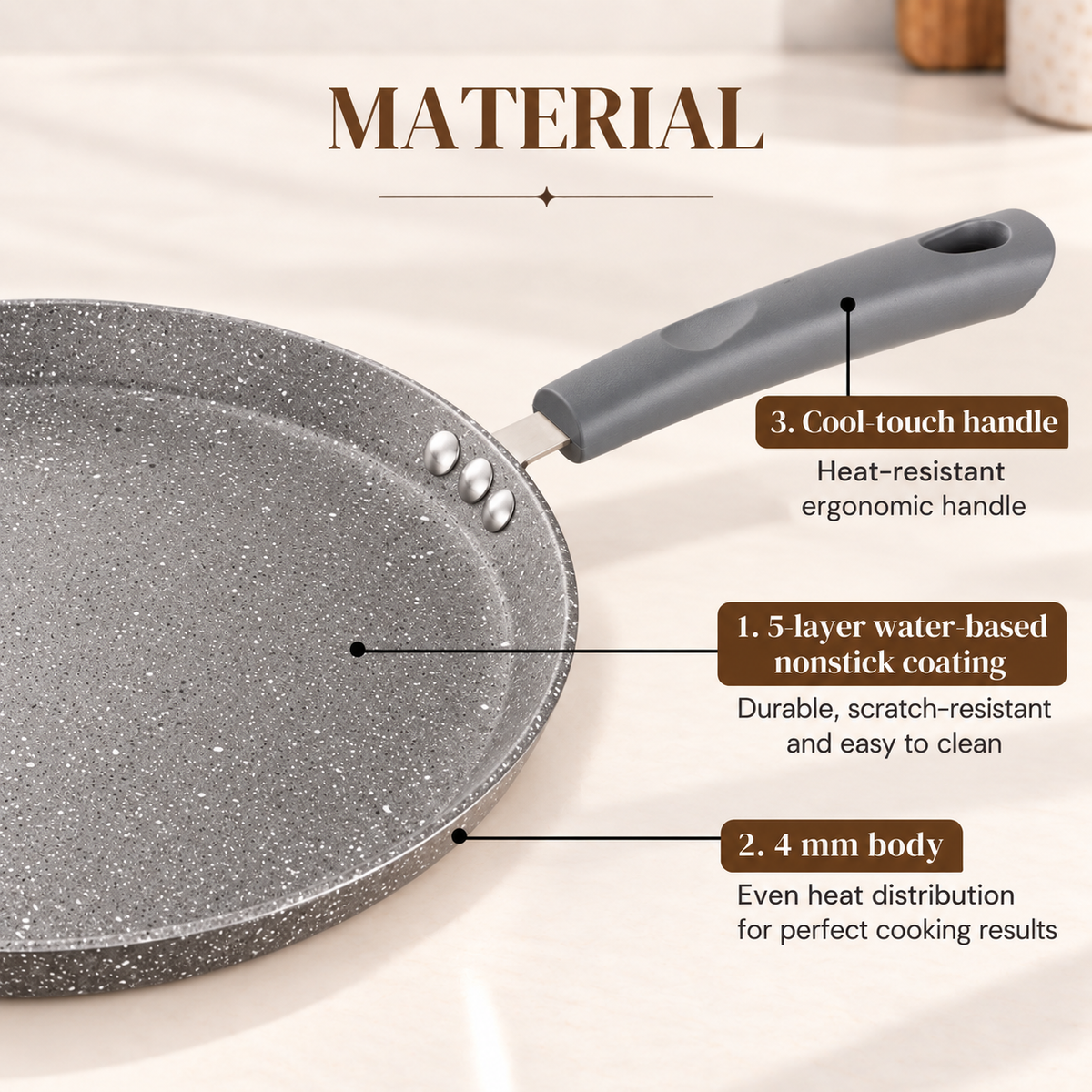 Alda Marbello Crepe Pan 30cm image 3