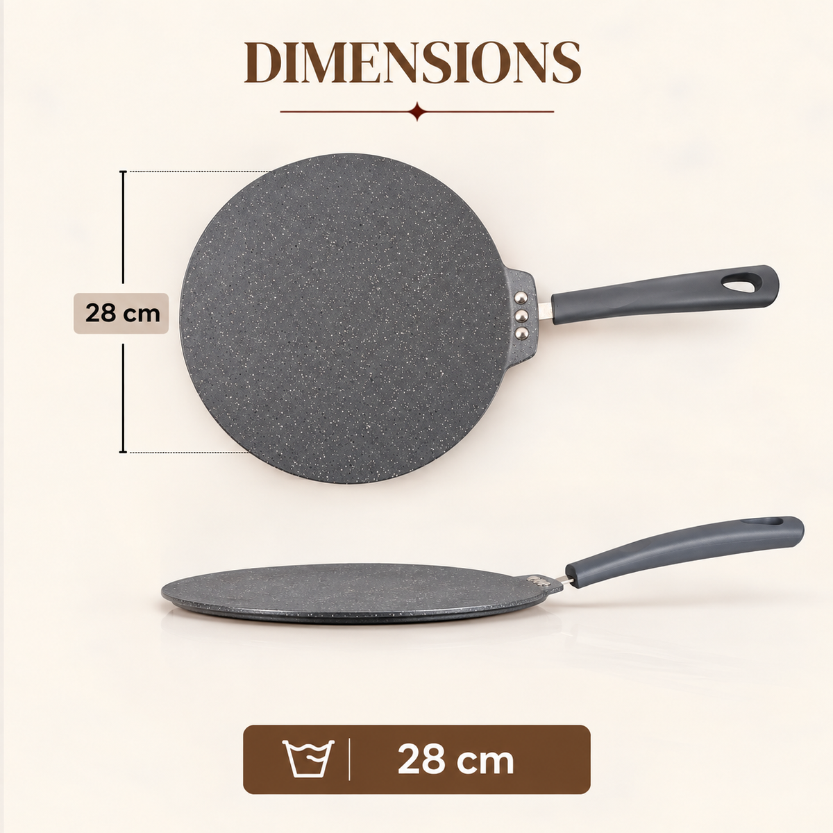Alda Marbello Dosa Tawa 28cm image 2
