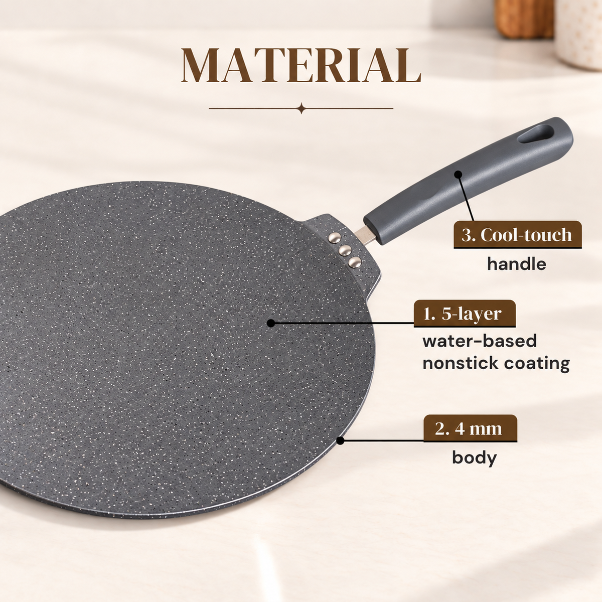 Alda Marbello Dosa Tawa 28cm image 3