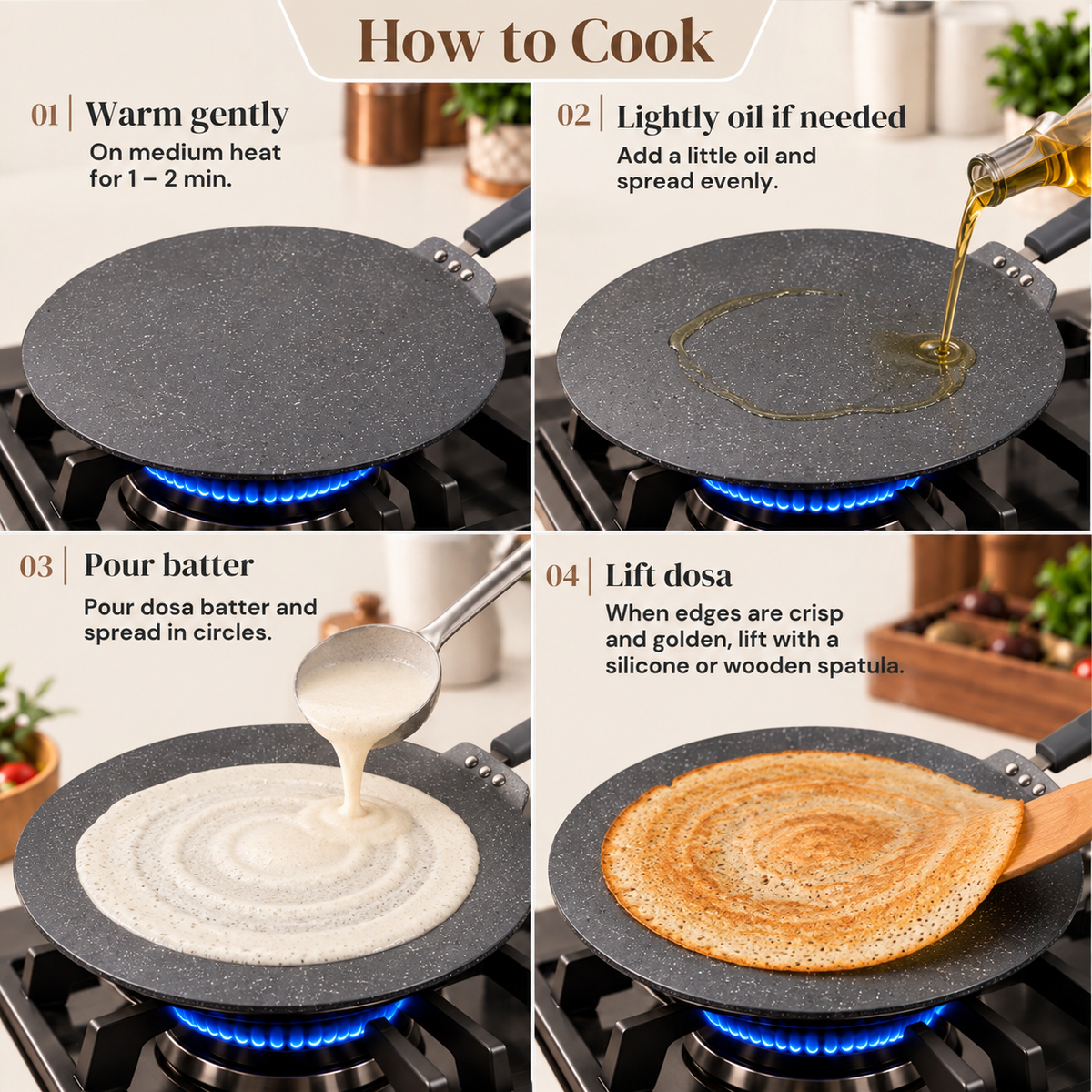 Alda Marbello Dosa Tawa 28cm image 6