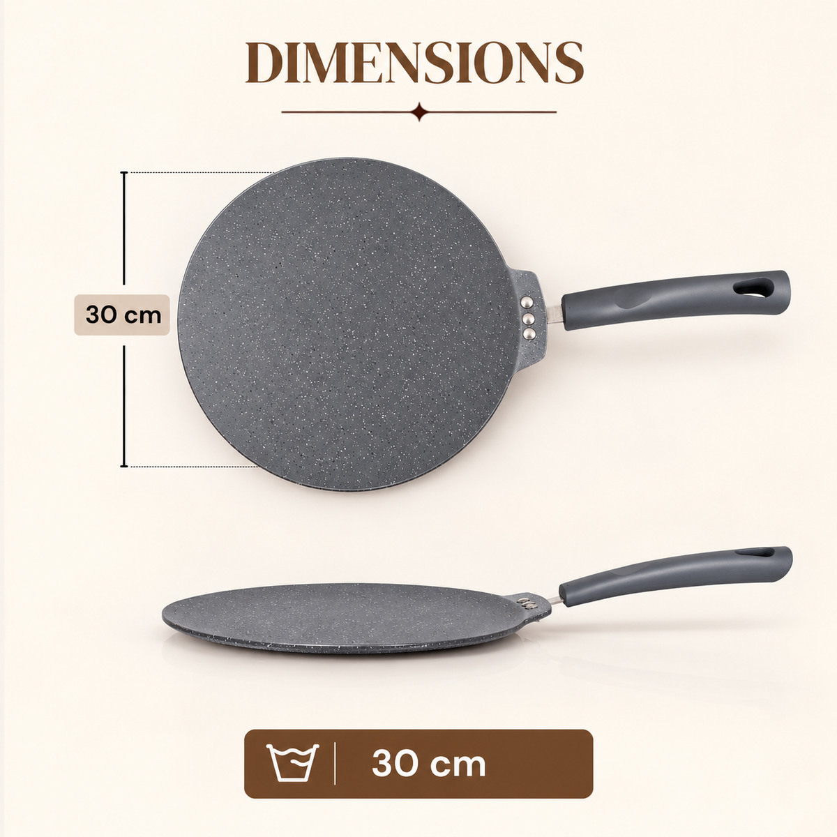 Alda Marbello Dosa Tawa 30cm image 2