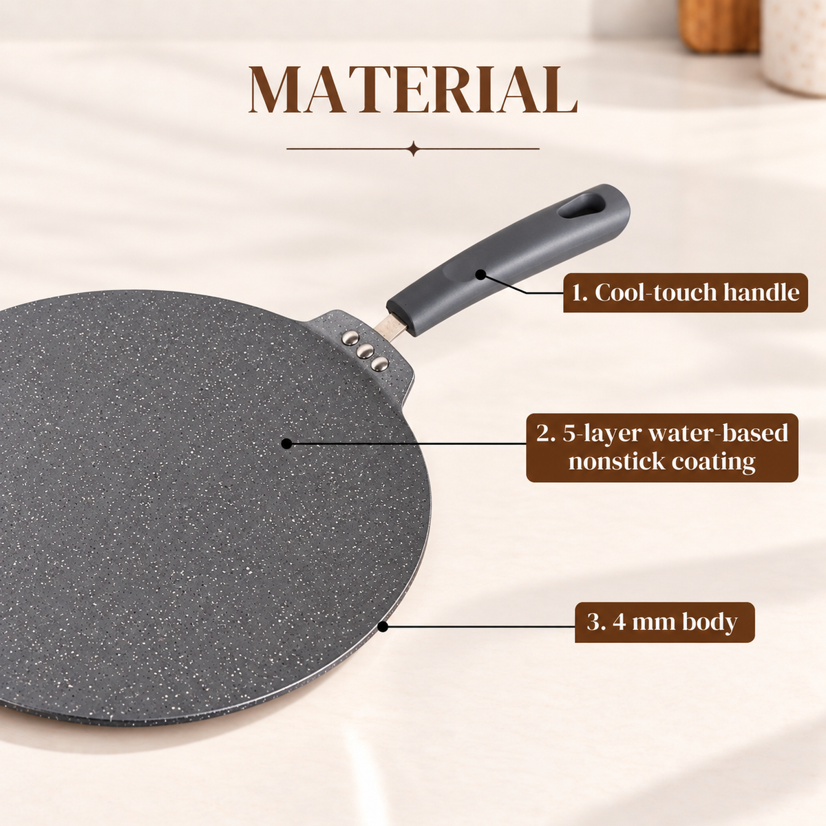Alda Marbello Dosa Tawa 30cm image 3
