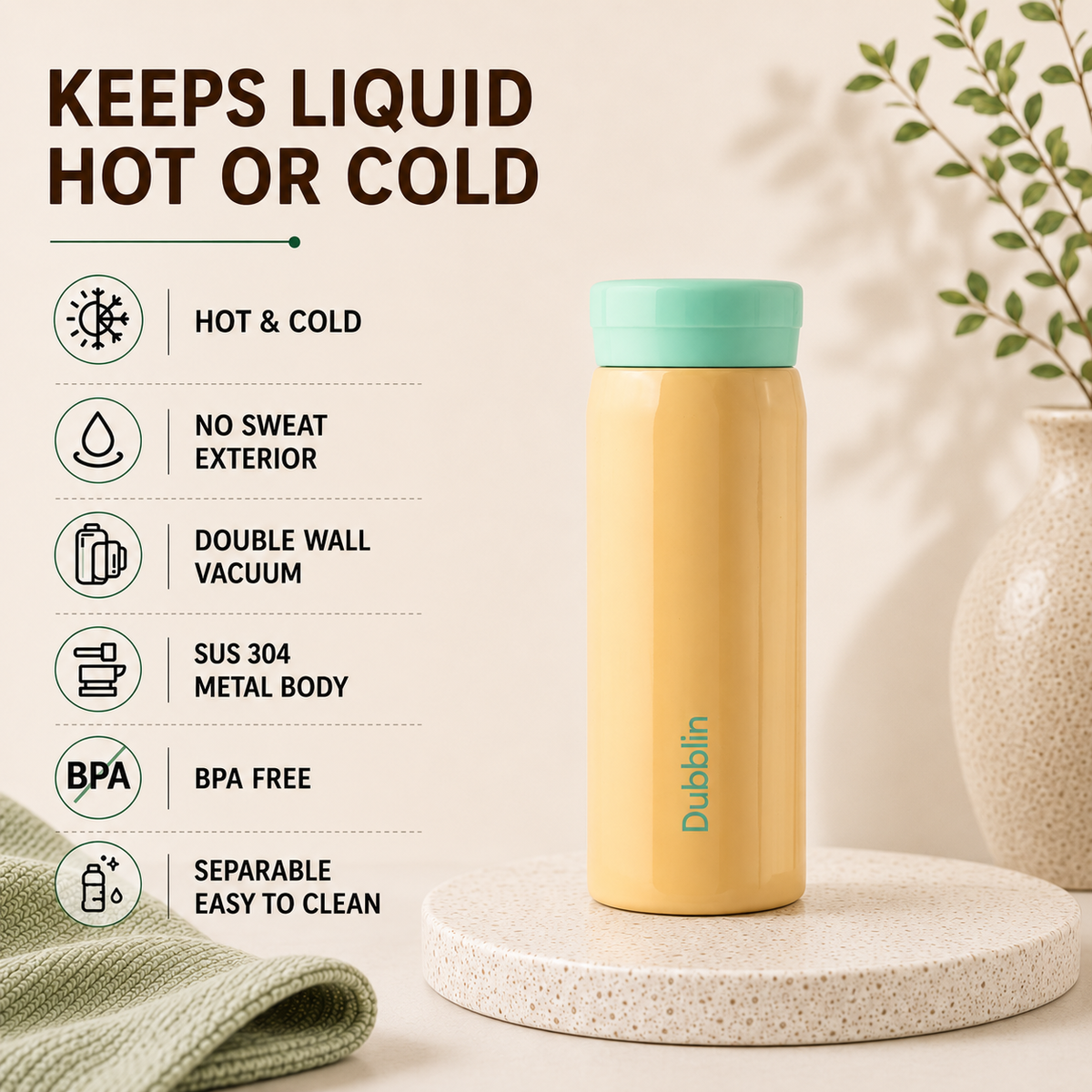 VACUUM BOTTLE JACK & JILL 200 DBN-2319 200ML