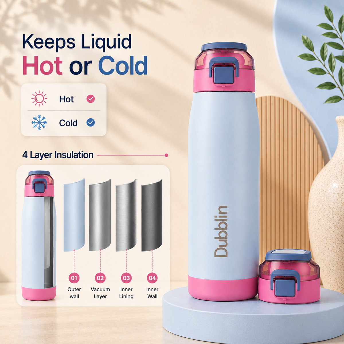 VACUUM BOTTLE CLUB 750 DBN-2338 750ML