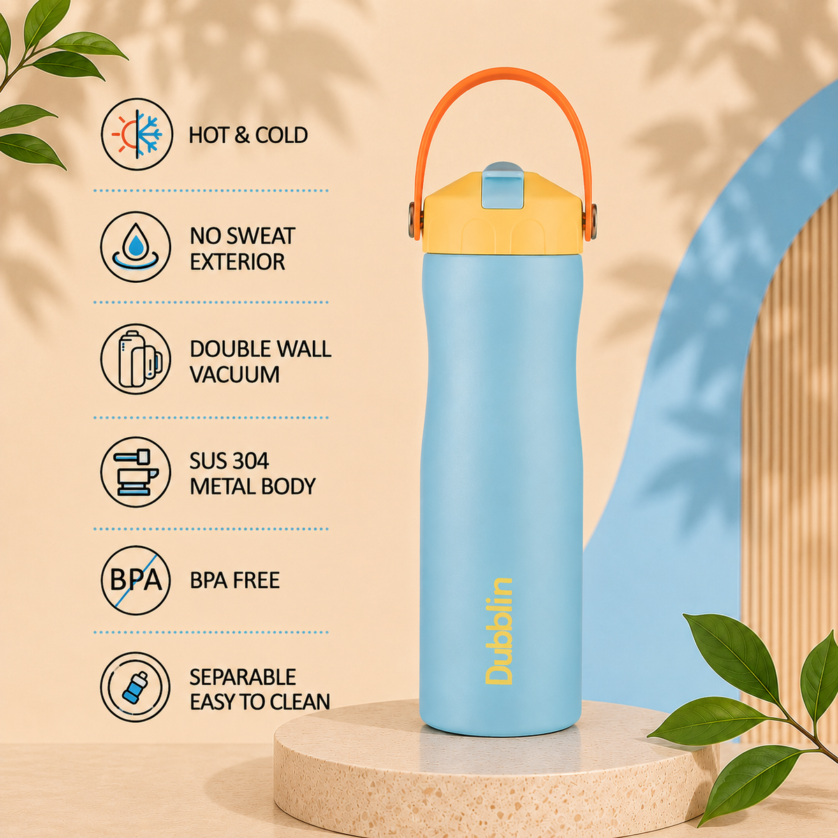 VACUUM BOTTLE FANCY 550 SS DBN-2303 550ML