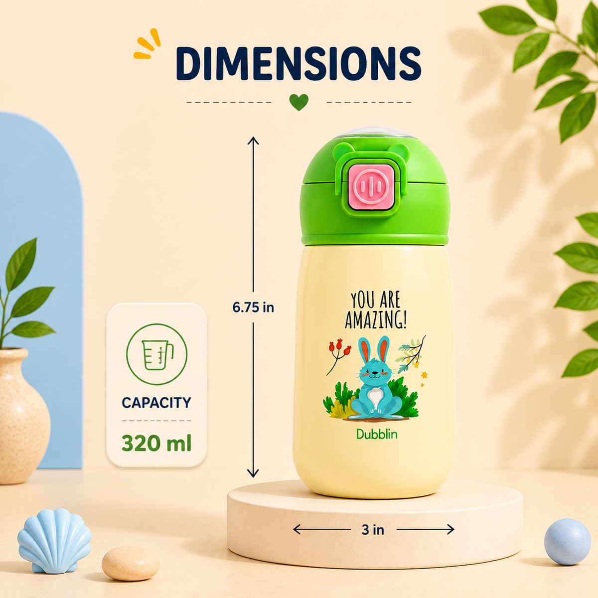 VACUUM BOTTLE BABY 320 DBN-2040 320ML