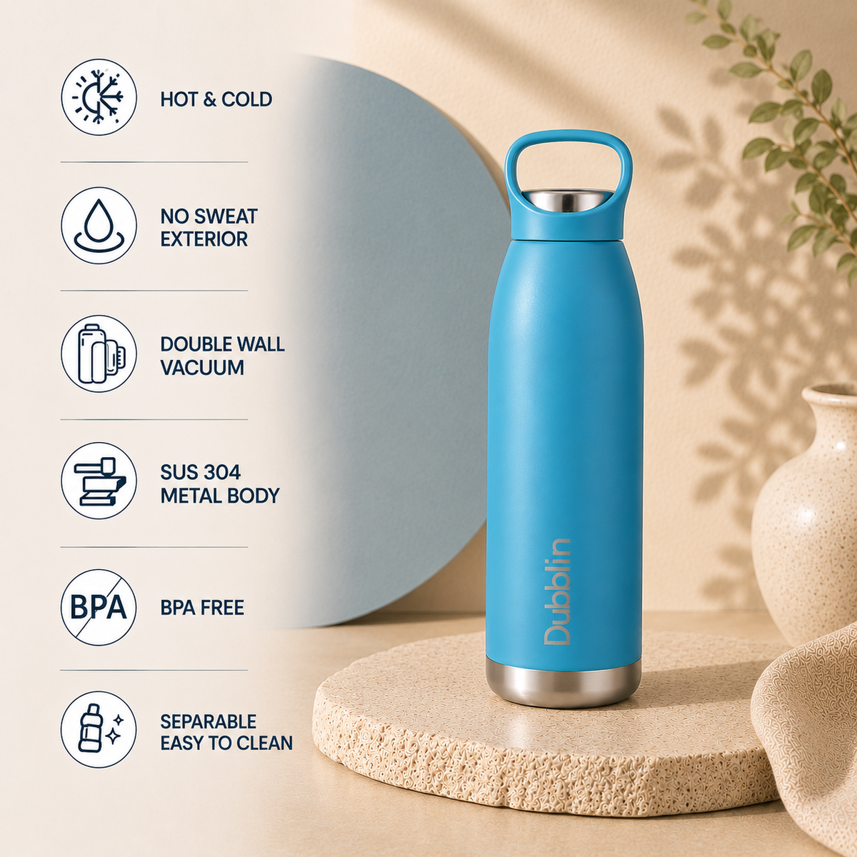 VACUUM BOTTLE HIKER 1000 SS DBN-2316 1000ML