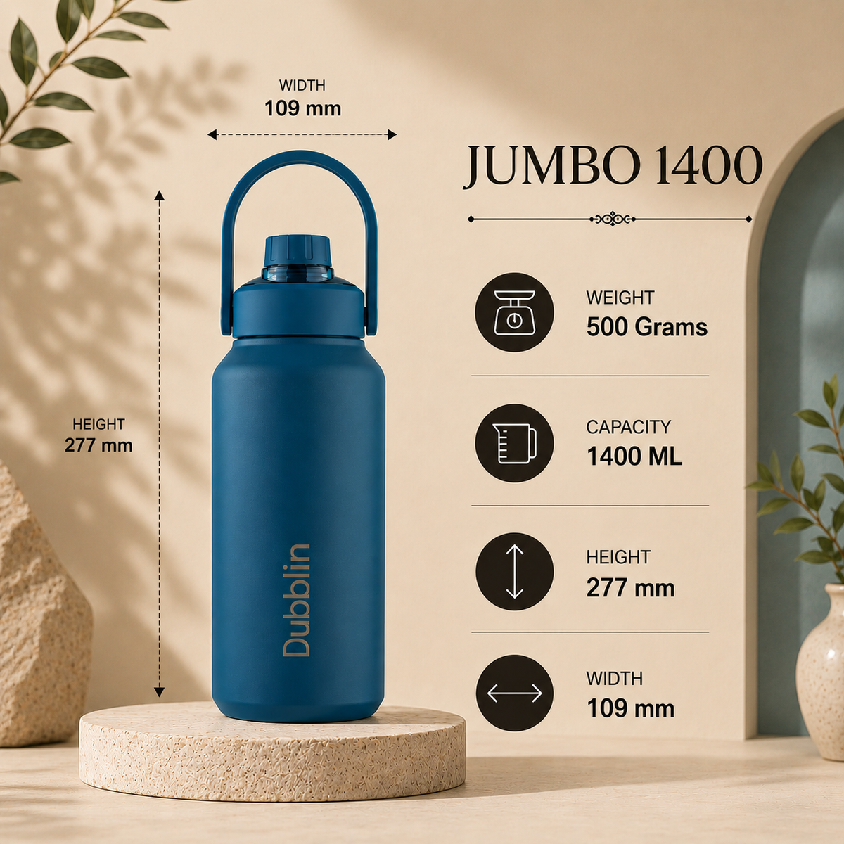 VACUUM BOTTLE JUMBO DBN-1958 1400ML