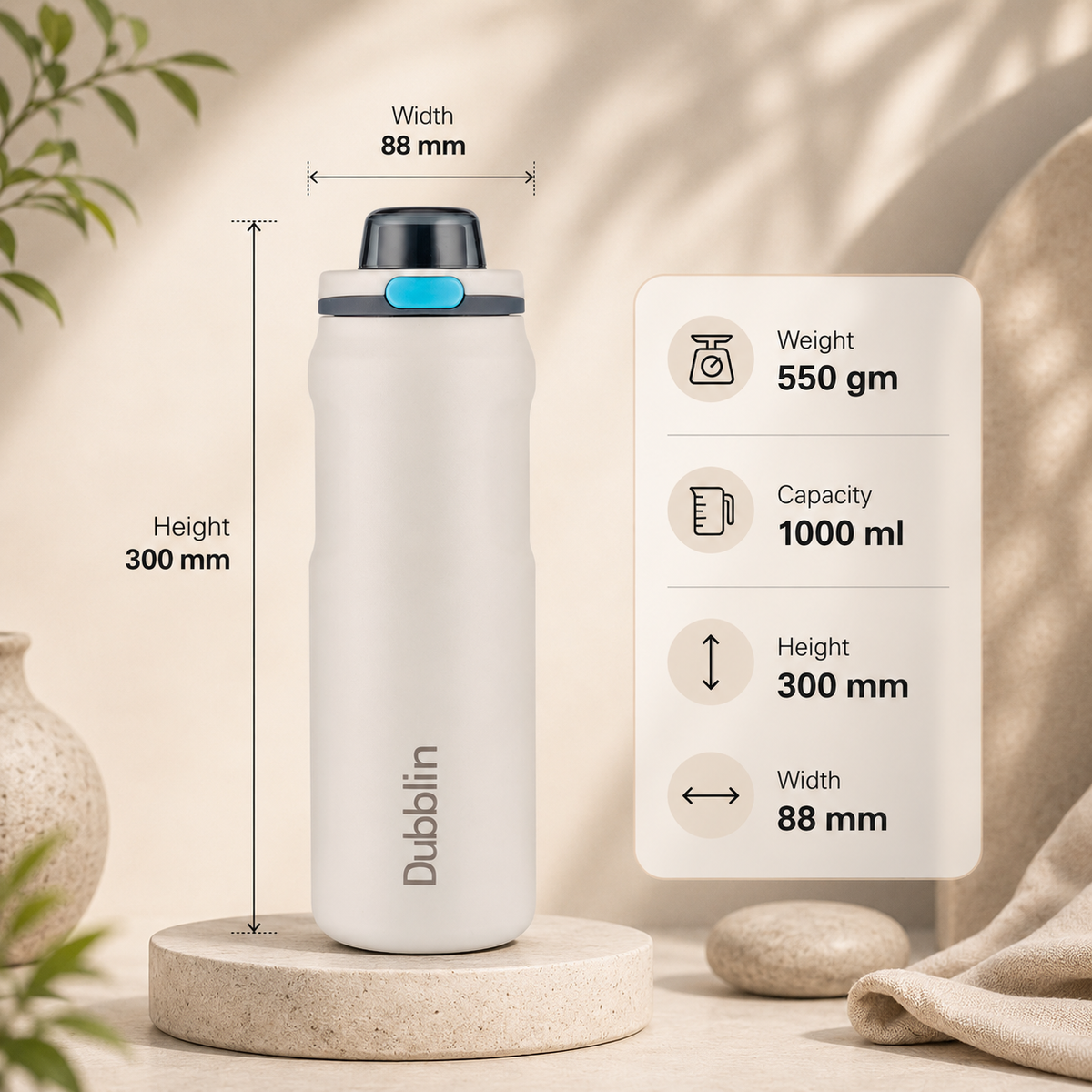 VACUUM BOTTLE MODERN 1000 DBN-2310 1000ML