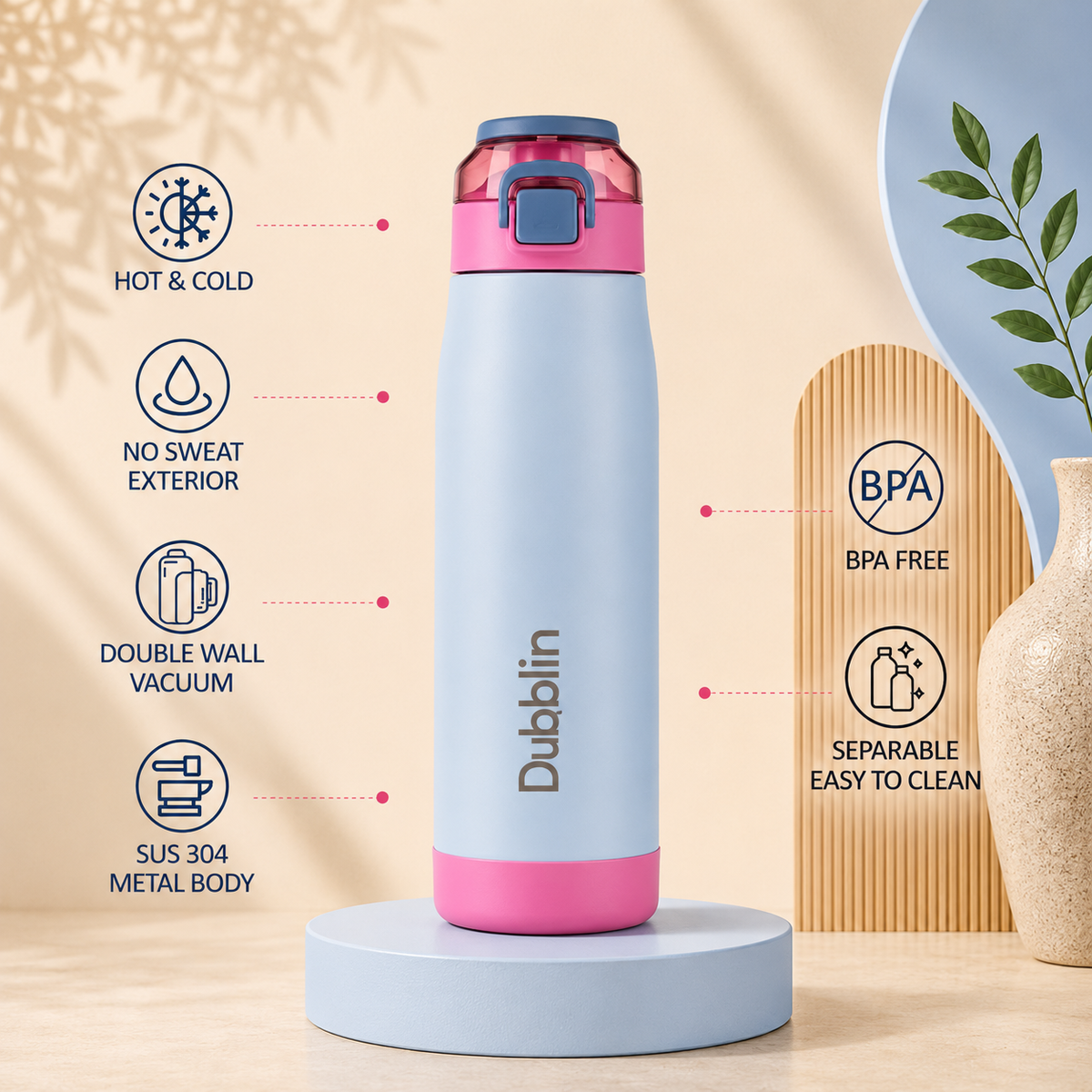 VACUUM BOTTLE CLUB 750 DBN-2338 750ML