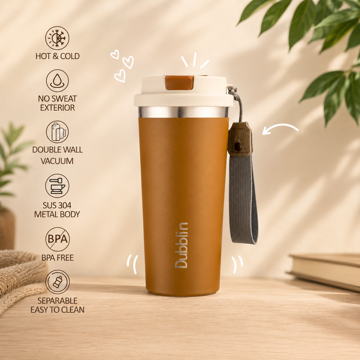 VACCUUM BOTTLE EURO 500 DBN-2333 500ML SS