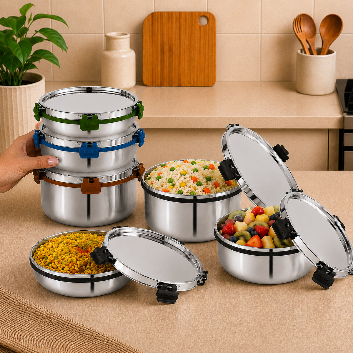 Hercules Stainless Steel Storage Container SA10602 | 3000ml