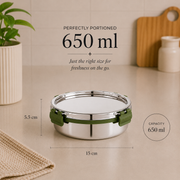 Hercules Stainless Steel Storage Container SA10401 | 650ml