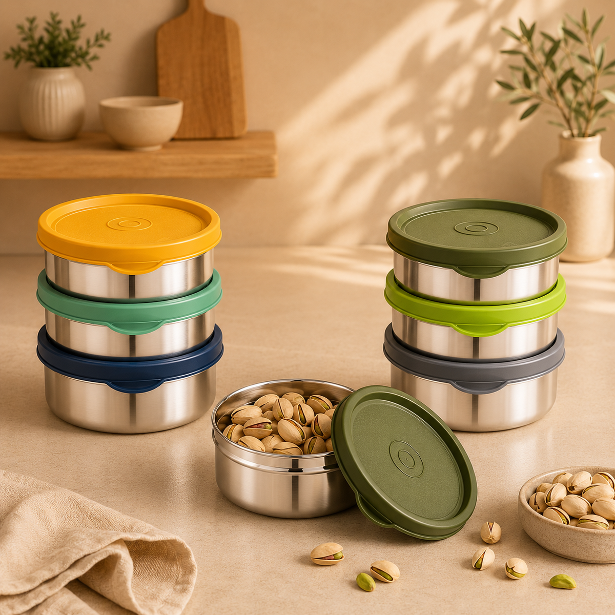 Hercules Stainless Steel Storage Container AL13200 | 200ml