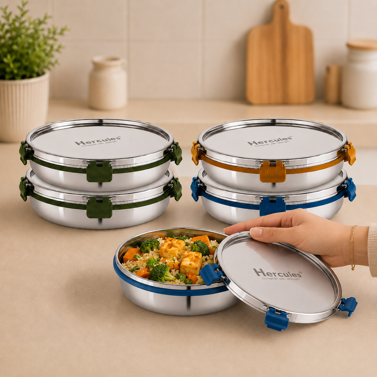Hercules Stainless Steel Storage Container SA10600 | 1250ml