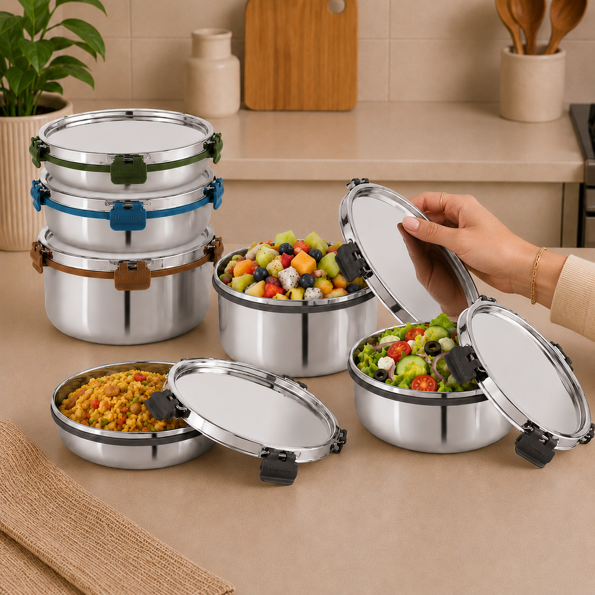 Hercules Stainless Steel Storage Container SA10500 | 750ml
