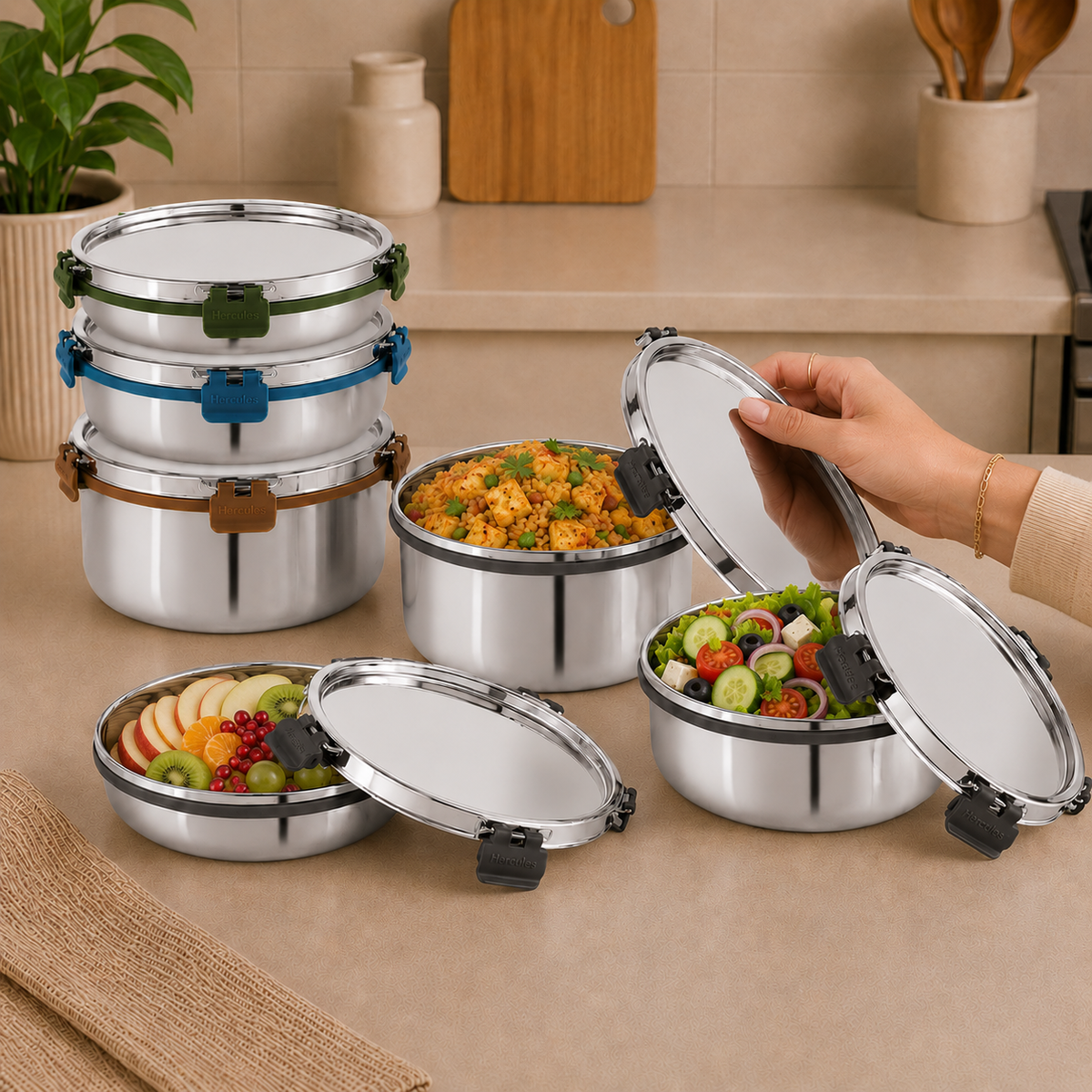 Hercules Stainless Steel Storage Container SA10502 | 1950ml