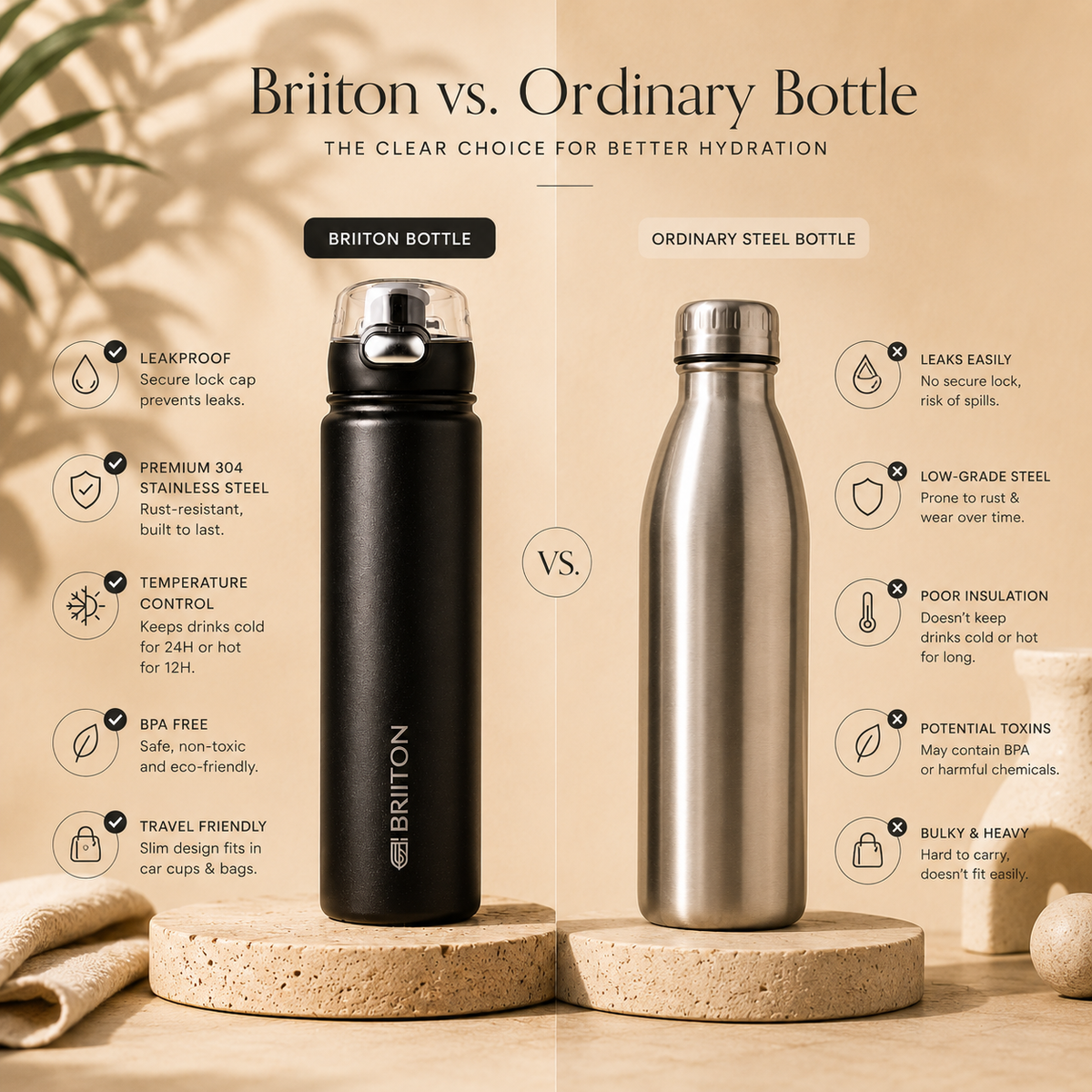 VACCUUM BOTTLE TITUS BTT9909 750ML