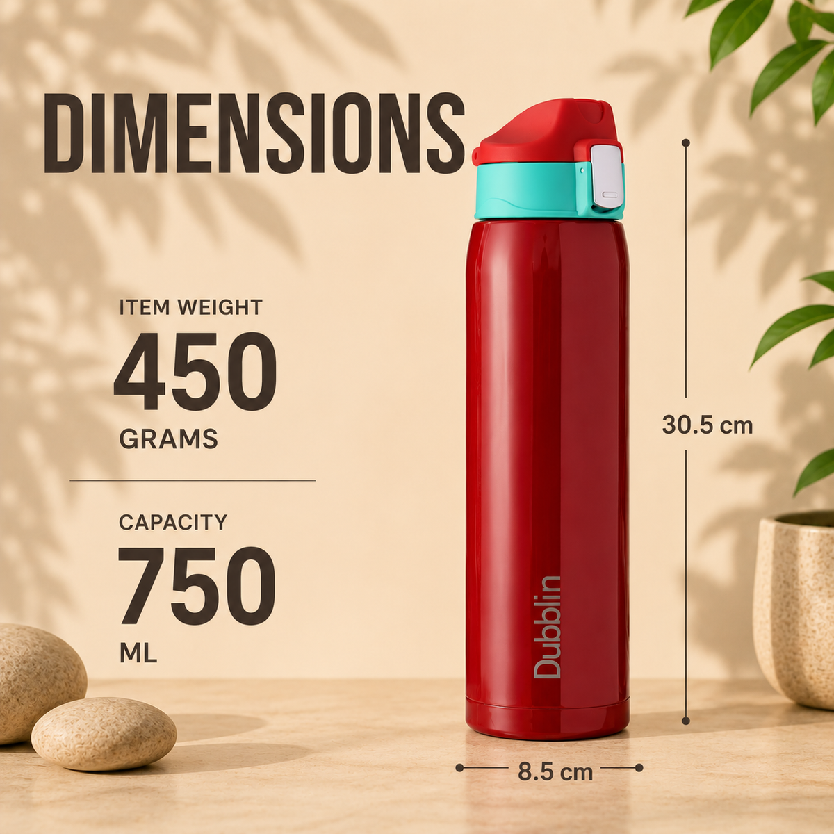 VACUUM BOTTLE SS SHADE 750 DBN-2294 750ML
