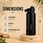 VACUUM BOTTLE SS ZOOM 1000 DBN-2290 1000ML