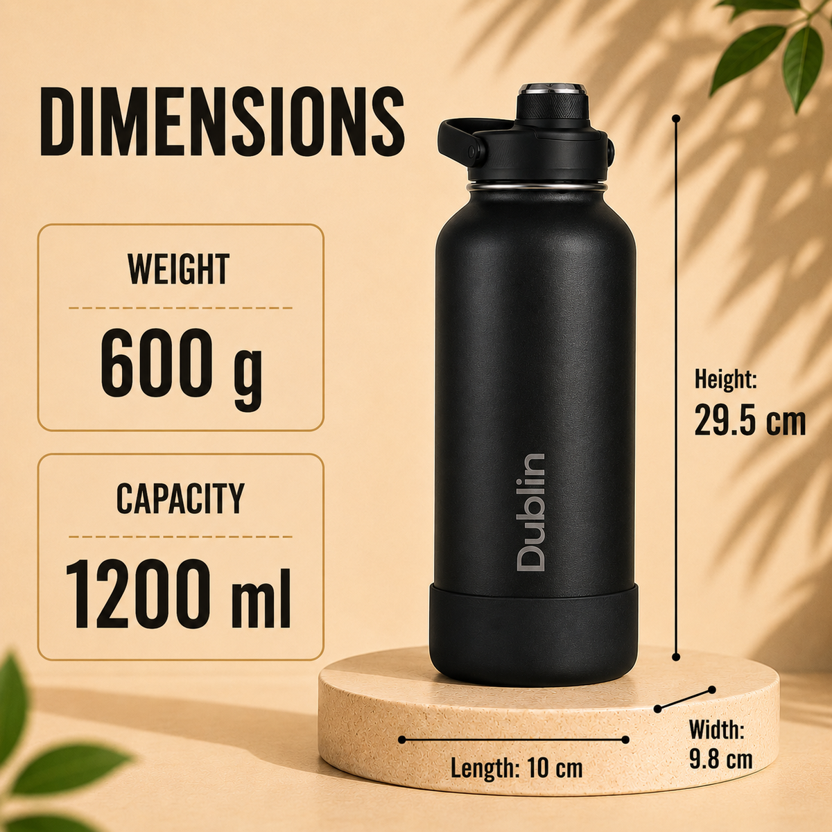 VACUUM BOTTLE SS ZOOM 1200 DBN-2037 1200