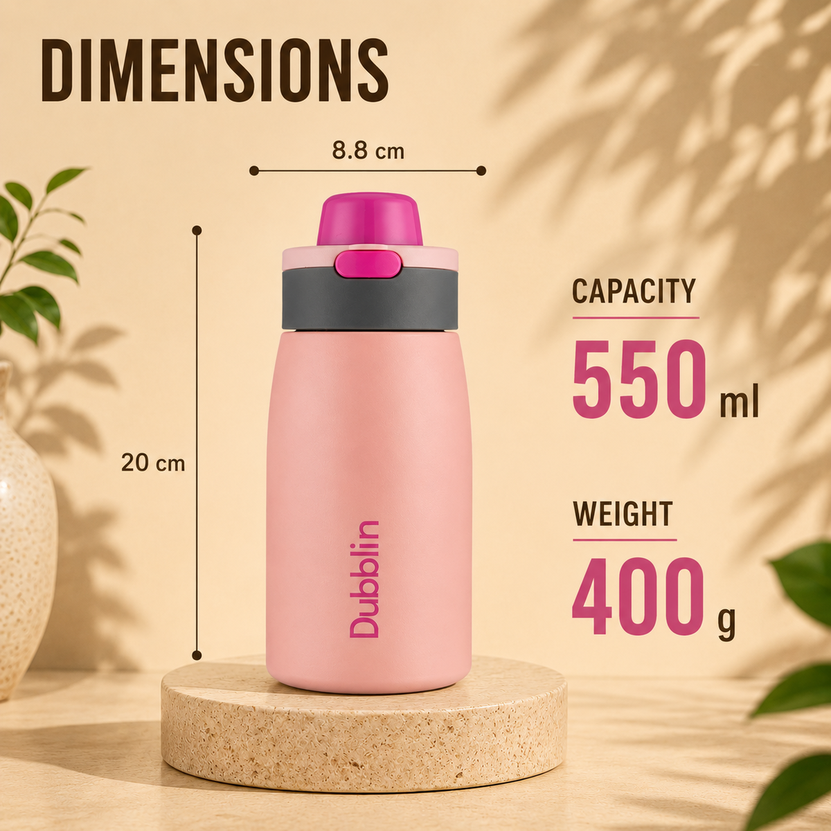 VACUUM BOTTLE RUFF AND TUFF 500 SS DBN-2311 500ML