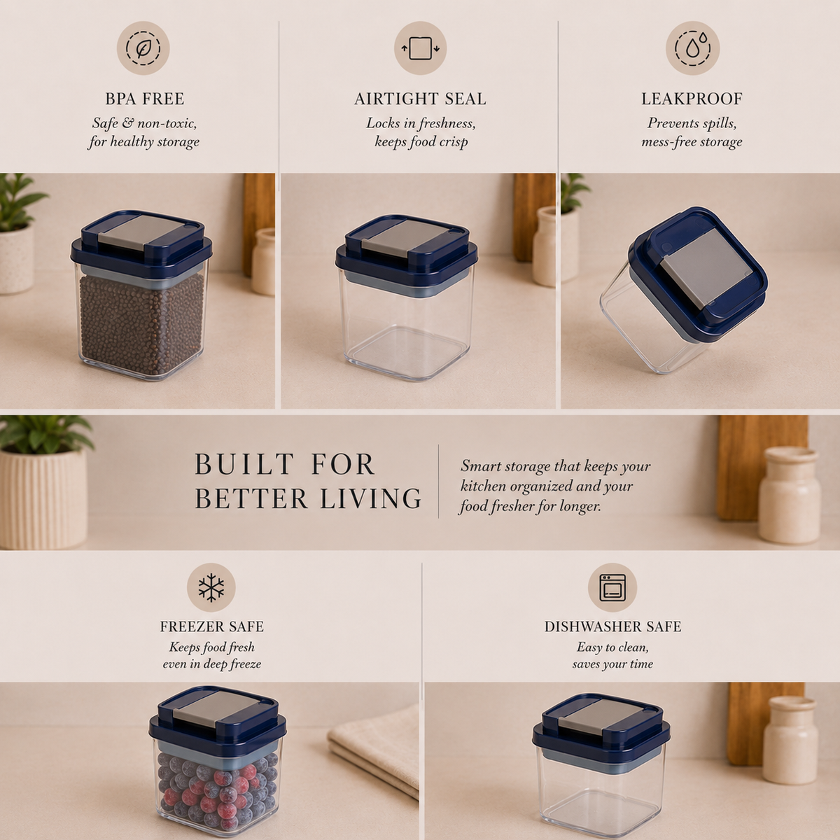 Vacuum Seal Storage Container - 1.0L
