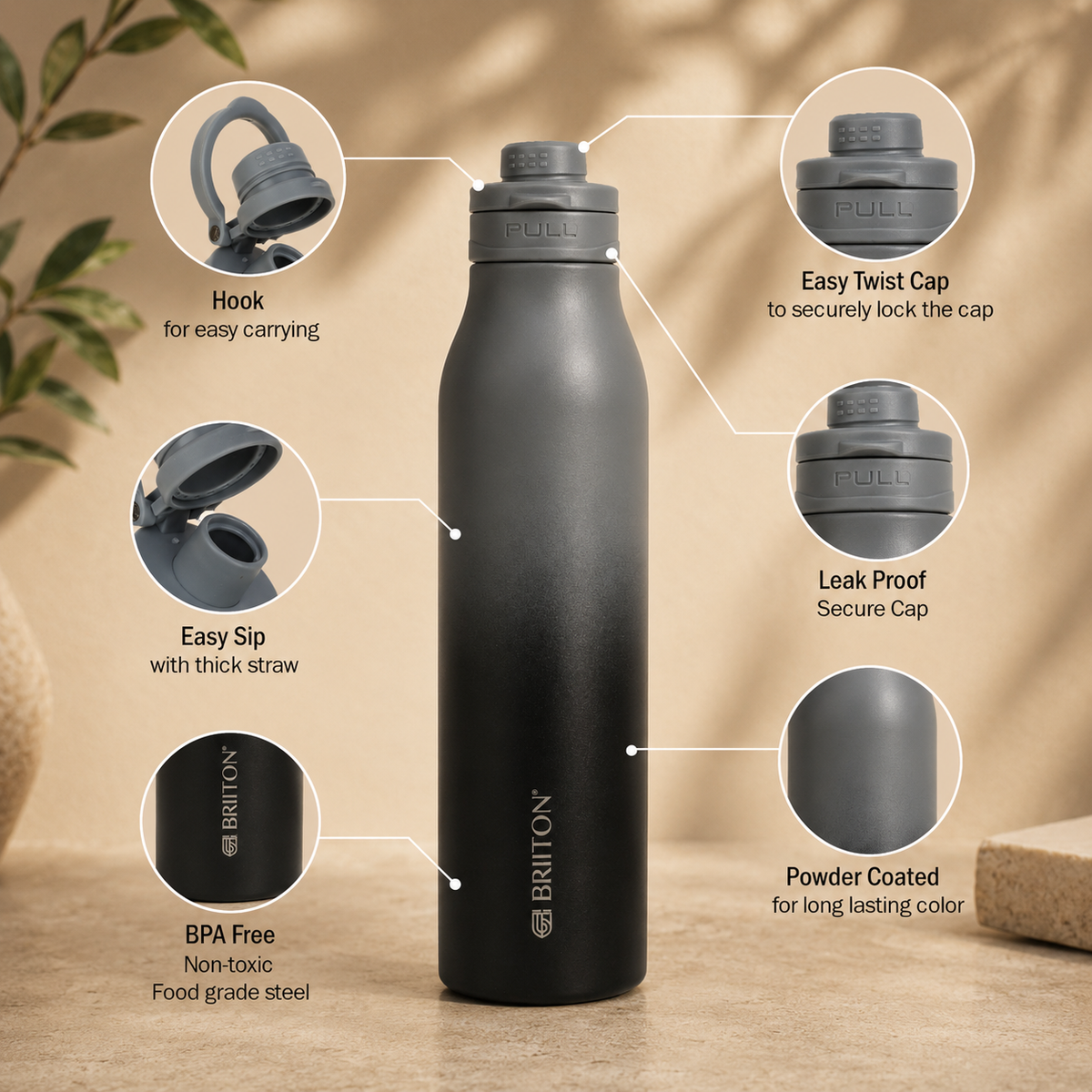 VACCUUM BOTTLE HUMMER BTT9929 750ML