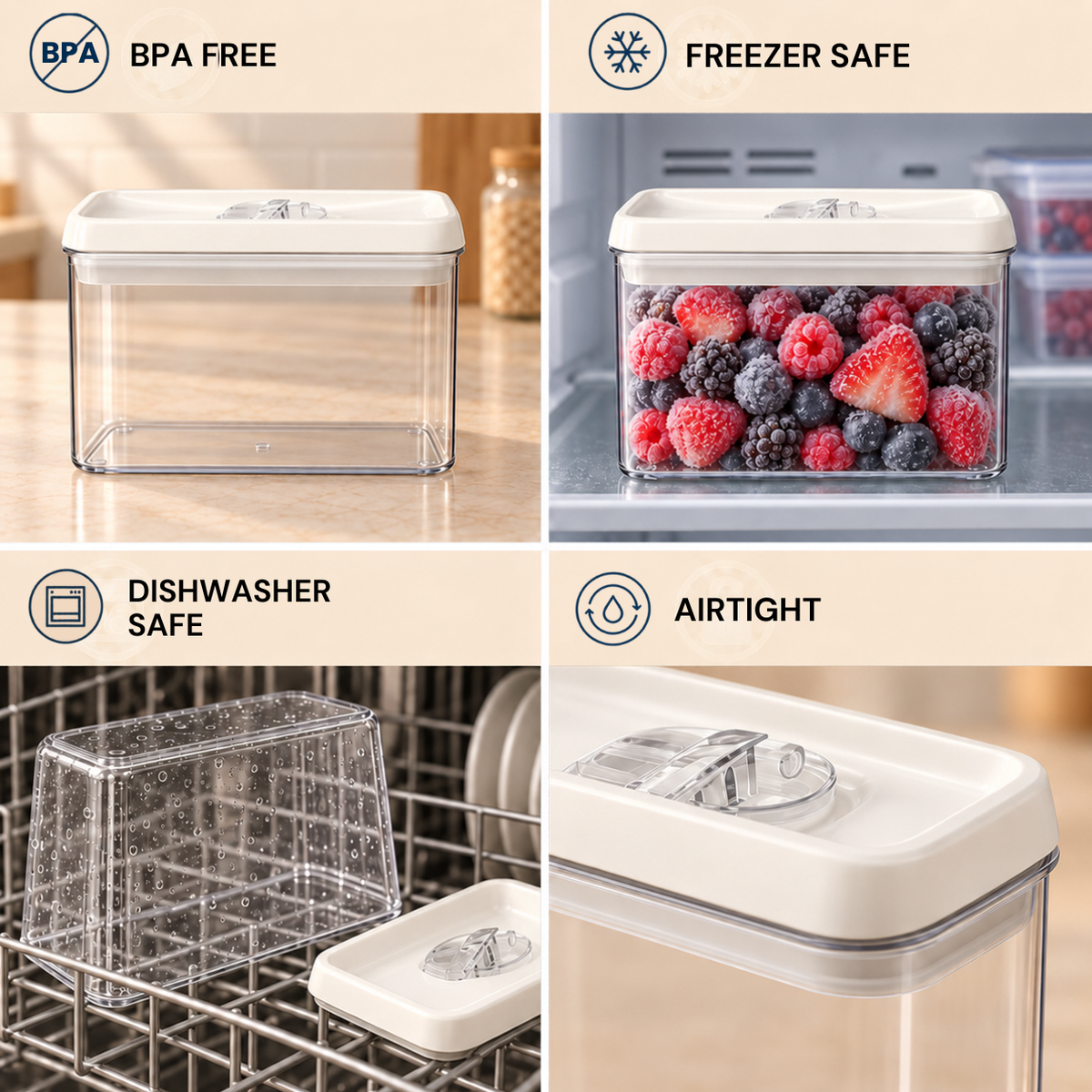 Felli NLG4806A white-lid storage container — Features