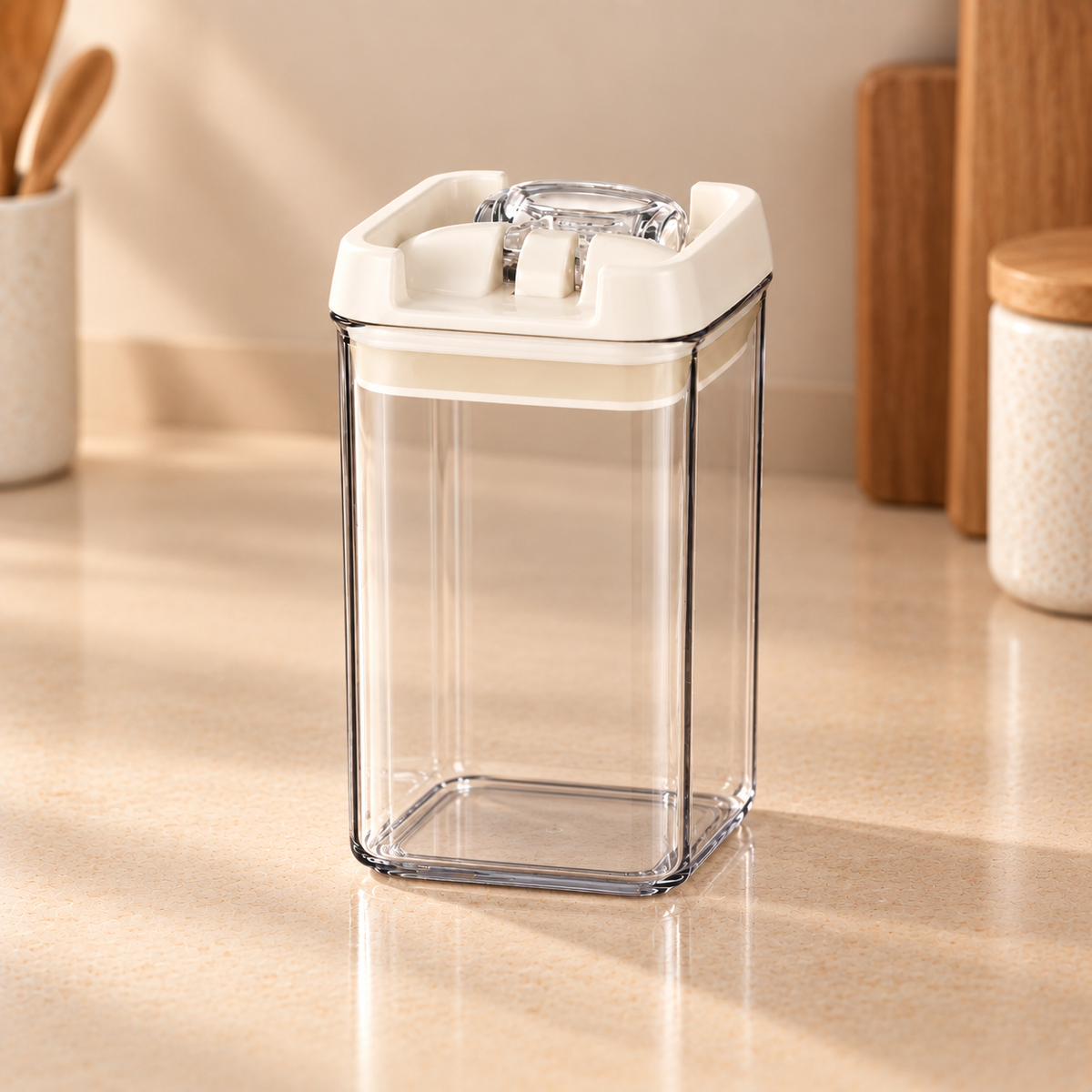Felli NLQ305A white-lid storage container — Empty product