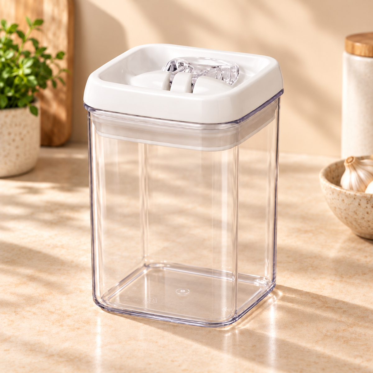 Felli NLQ406A white-lid storage container — Empty product