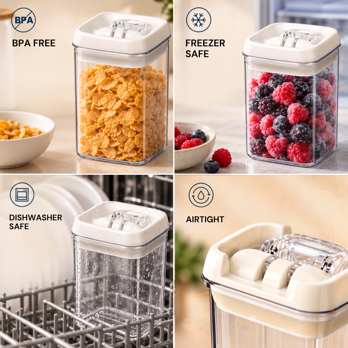 Felli NLQ406A white-lid storage container — Features