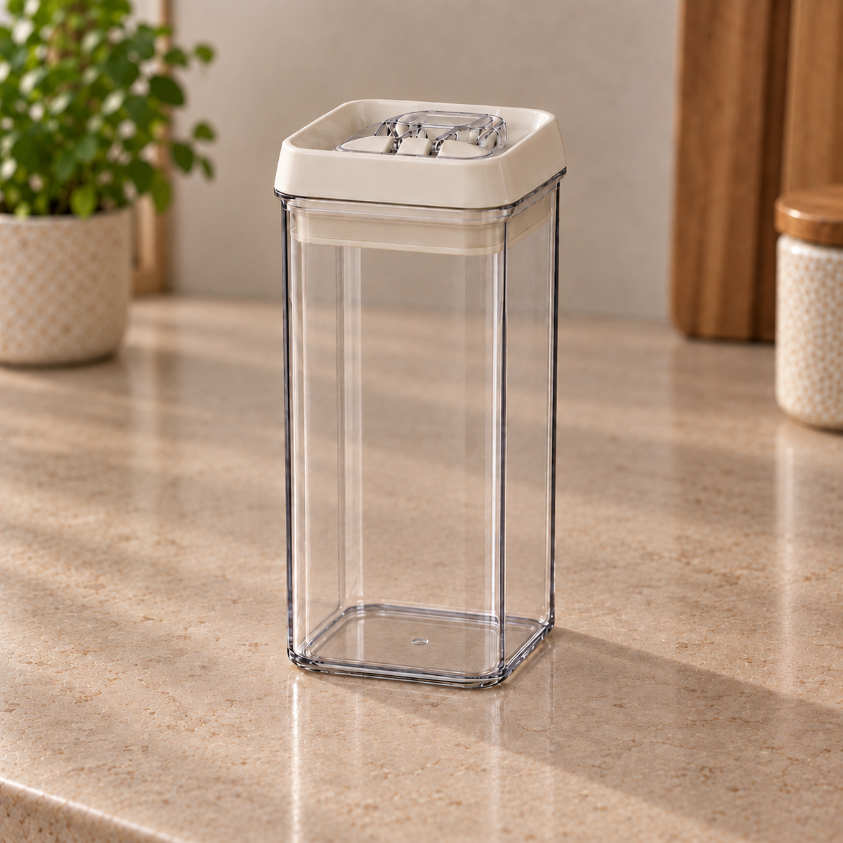 Felli NLQ408A white-lid storage container — Empty product