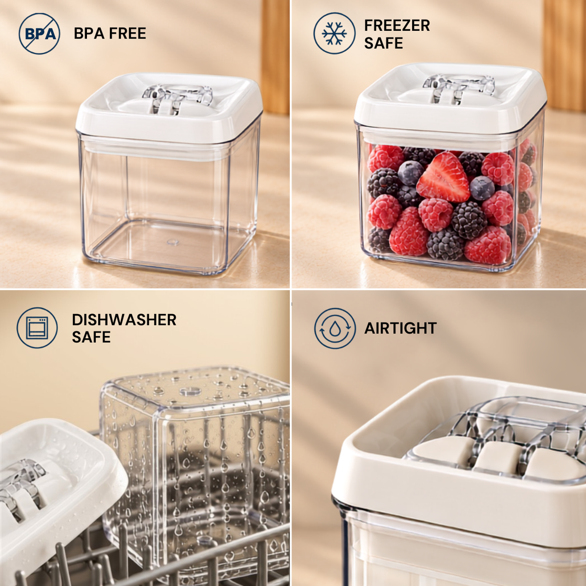 Felli NLQ505A white-lid storage container — Features