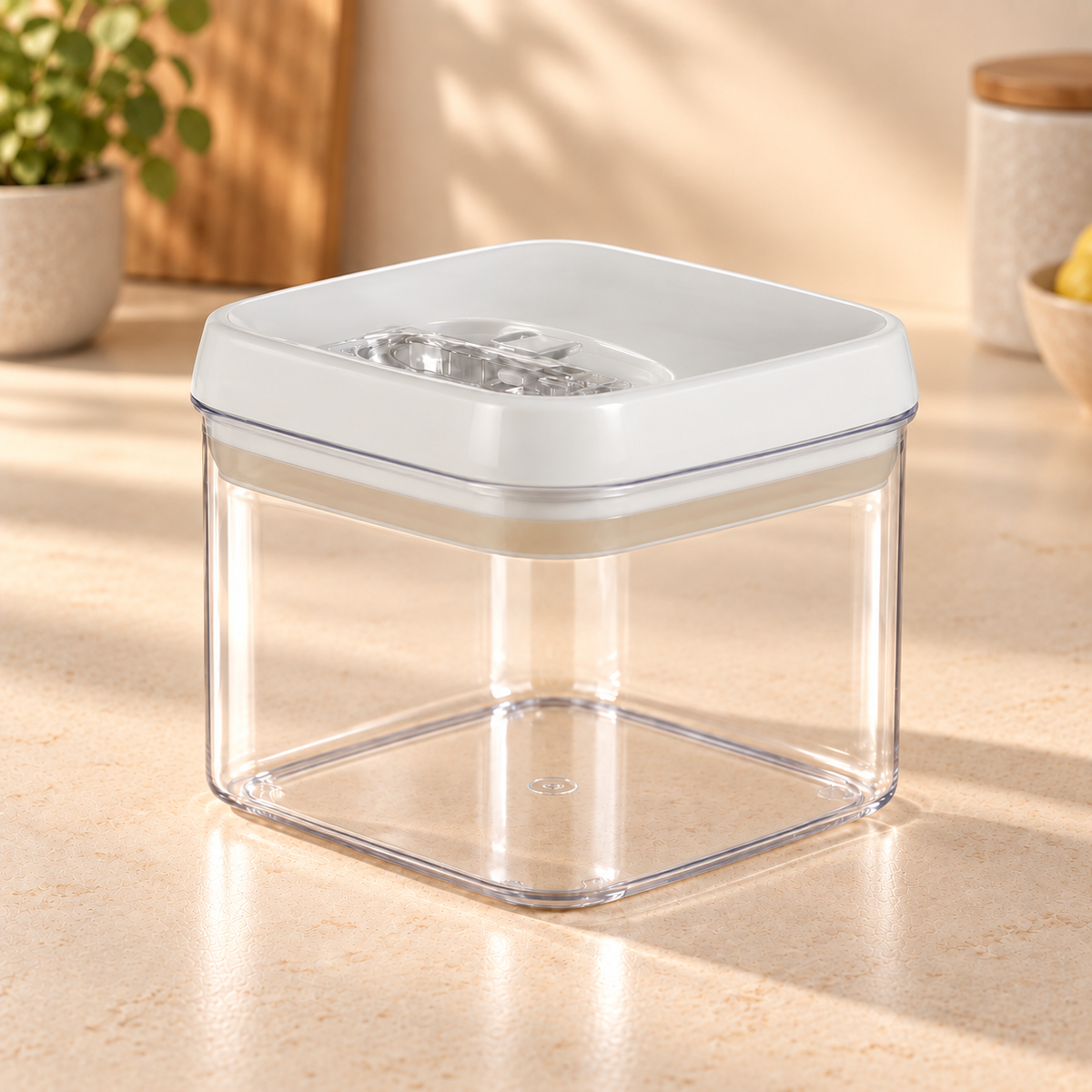 Felli NLQ605A white-lid storage container — Empty product