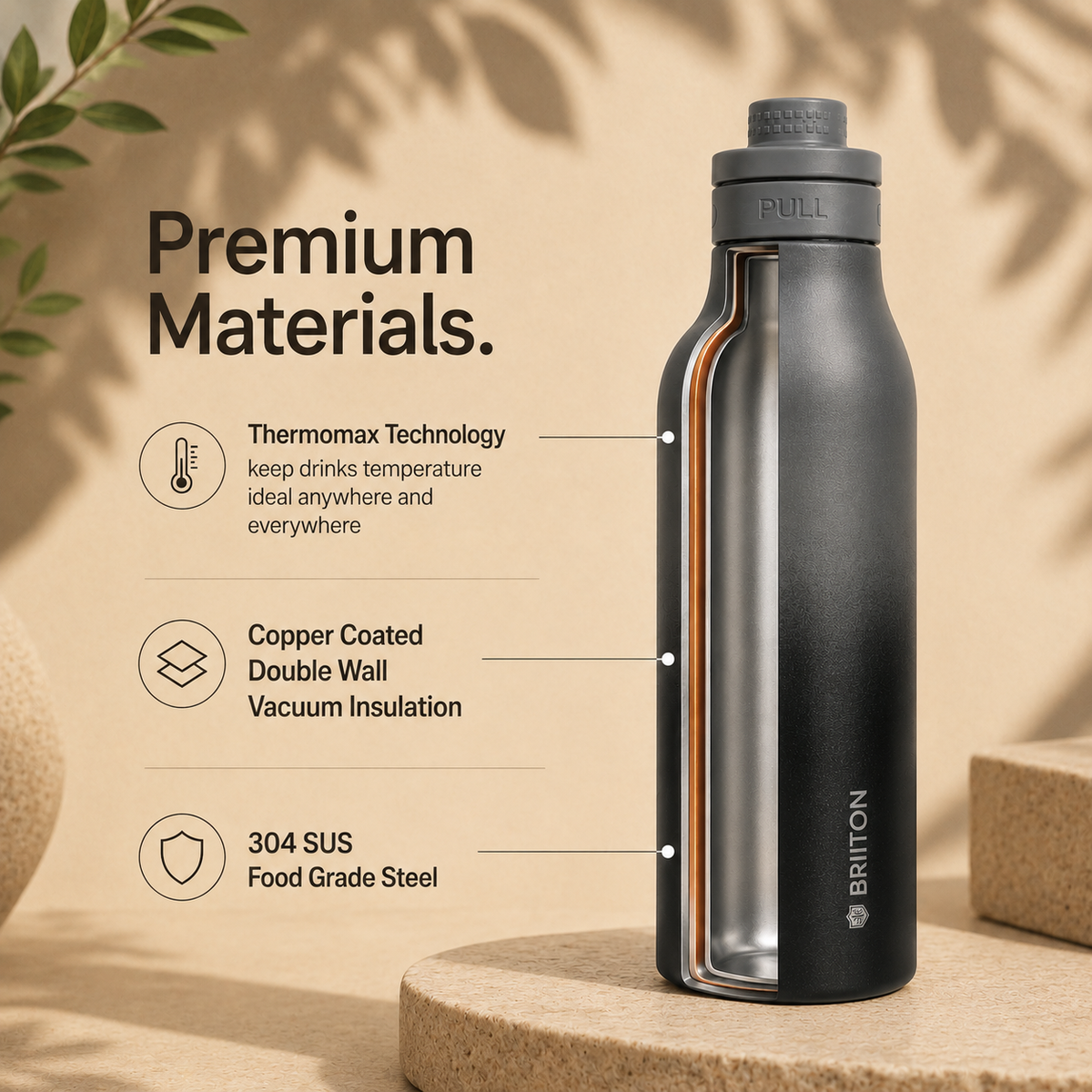 VACCUUM BOTTLE HUMMER BTT9929 750ML